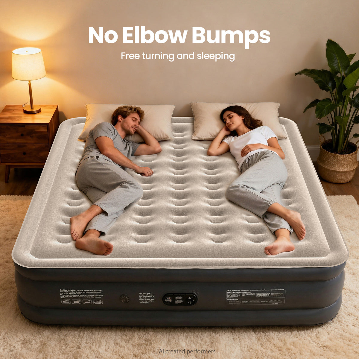 OlarHike King Size Air Mattress with Built in Pump, 18" Blow Up Bed, 850lb-7