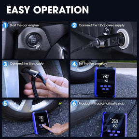 OlarHike | Electric Tire Inflator | Blue