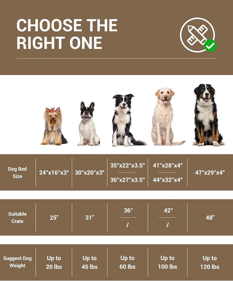 OhGeni | Dog Bed | 35 Inch | Coffee-zoom-