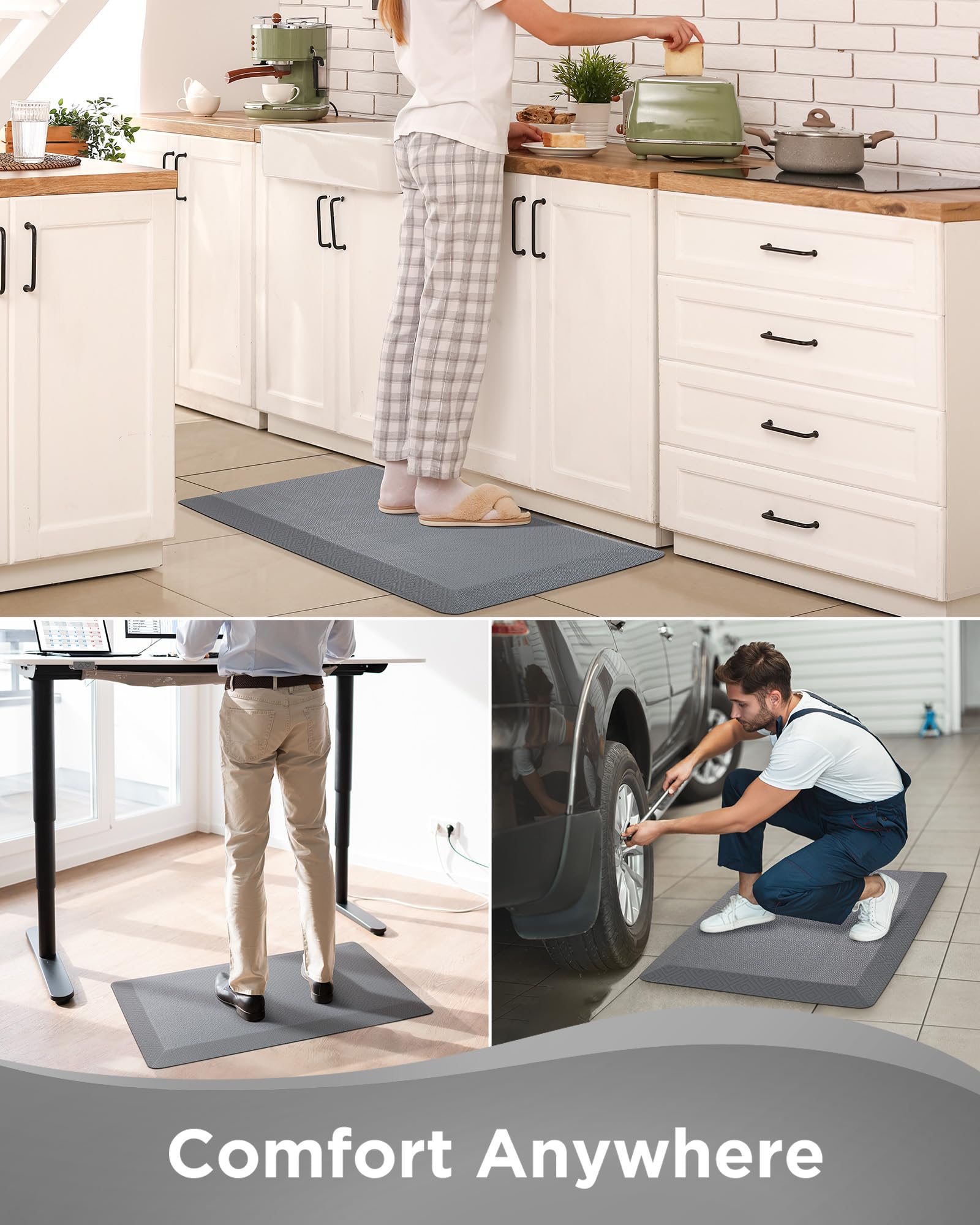 Thickened Anti-Fatigue Mat Black-zoom-18