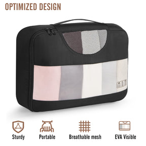 Veken | Packing Cubes | 8 Set | Black - aborderproducts