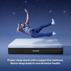 OhGeni | Foam Mattress | 75"L x 39"W x 8"H | Twin - aborderproducts