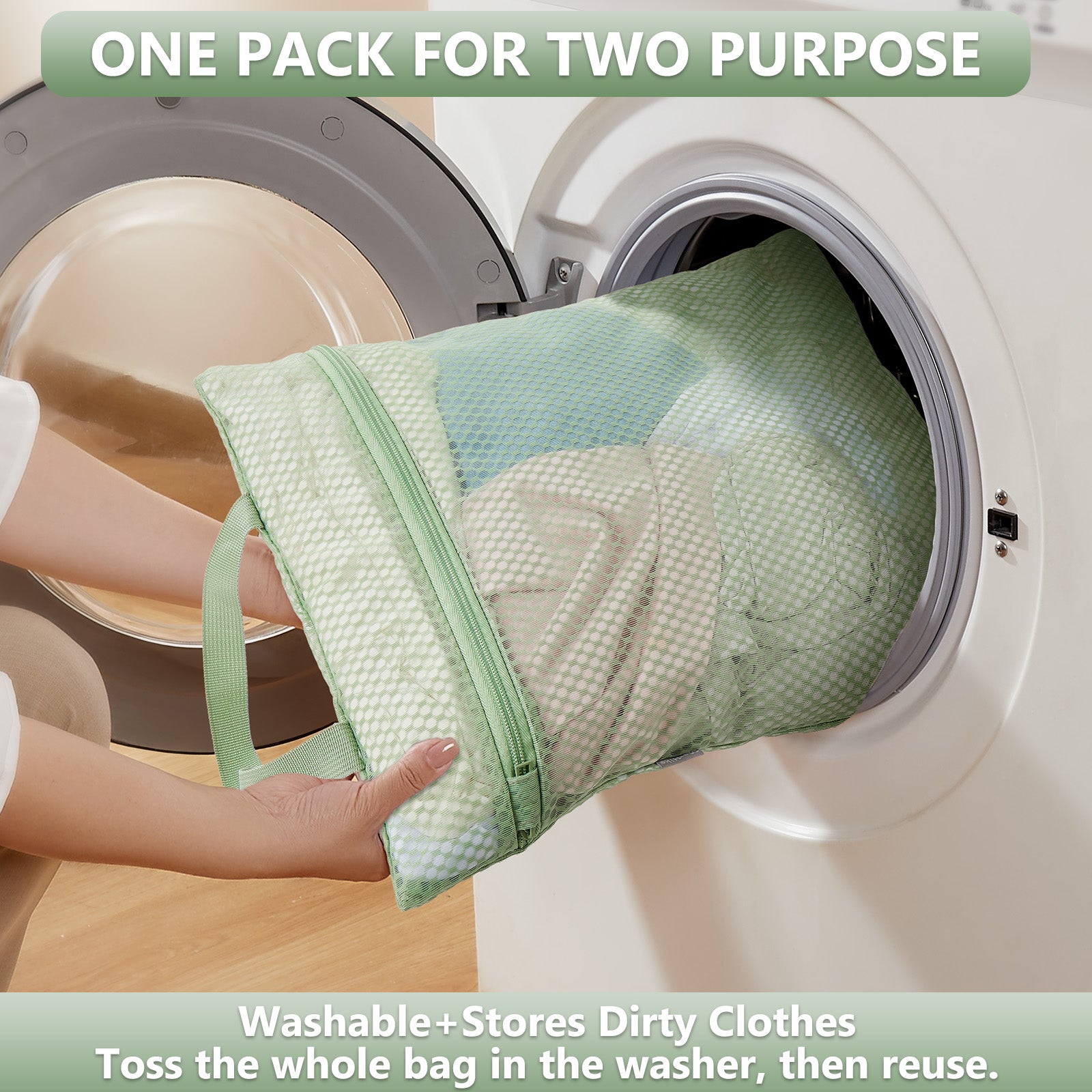 8 Set Packing Cubes for Travel, Anti-Tearing Suitcase Organizer for Luggage with Shoe & Hanging Toiletry Bag,Gifts for Women Mom,OlarHike Vacation Essentials & Accessories for Cruise Ship,Matcha Green - aborderproducts