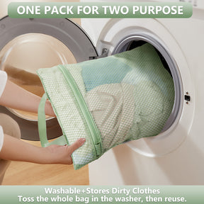 8 Set Packing Cubes for Travel, Anti-Tearing Suitcase Organizer for Luggage with Shoe & Hanging Toiletry Bag,Gifts for Women Mom,OlarHike Vacation Essentials & Accessories for Cruise Ship,Matcha Green - aborderproducts