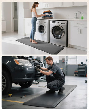 Ophanie | Anti Fatigue Standing Cushioned Mat | 24'' x 70'' | Grey