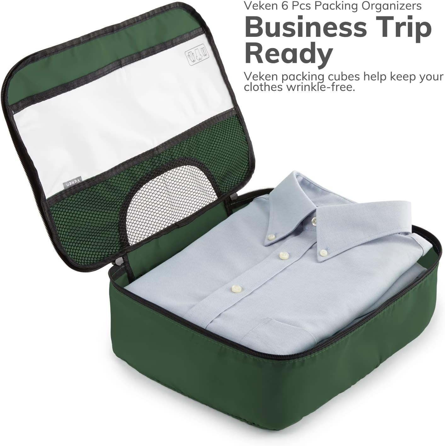 Veken | Packing Cubes | 6 Set | Olive Green