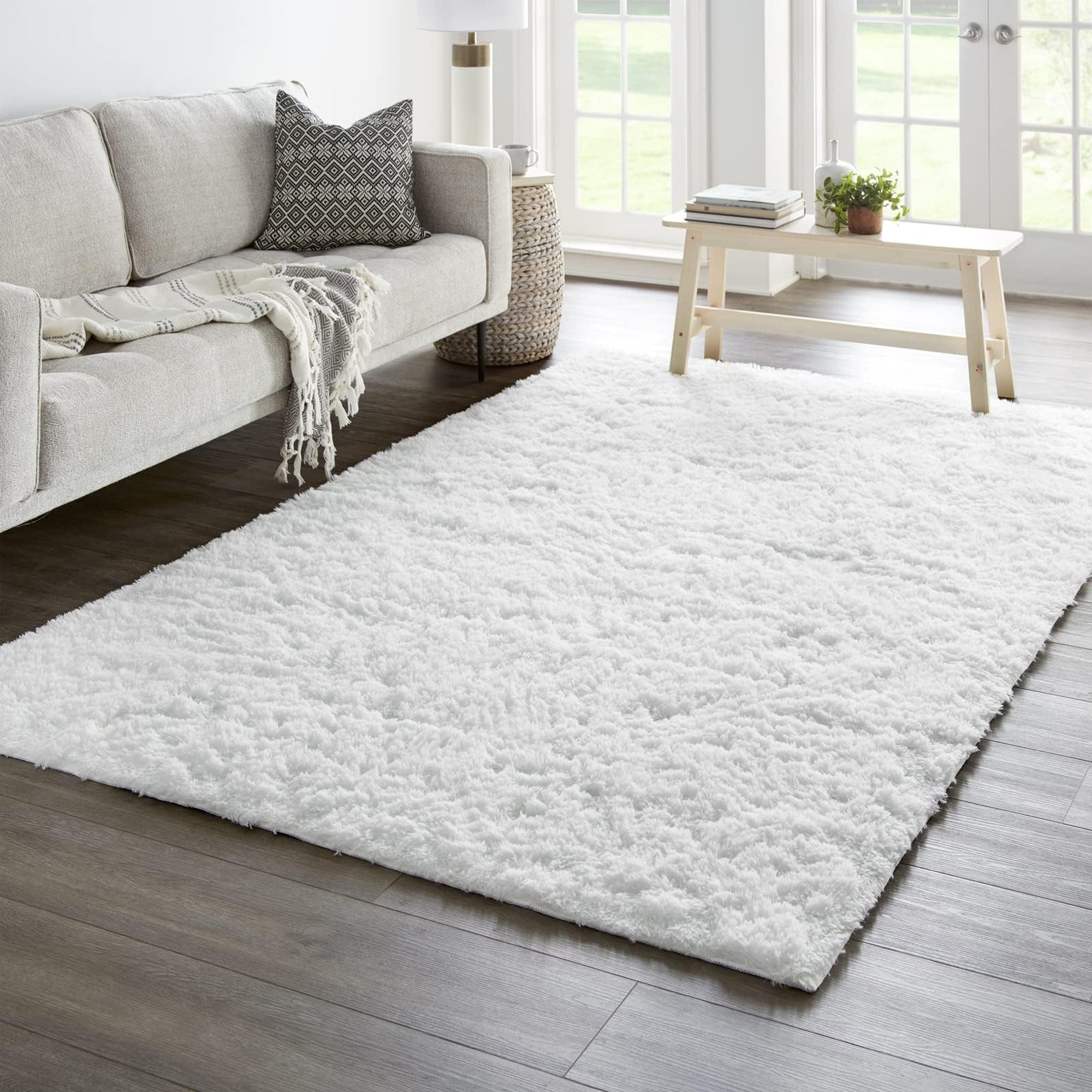 Ophanie Soft Shag Area Rug, Fluffy Non-Slip Carpet for Living Room, Bedroom and Dorm-zoom-6