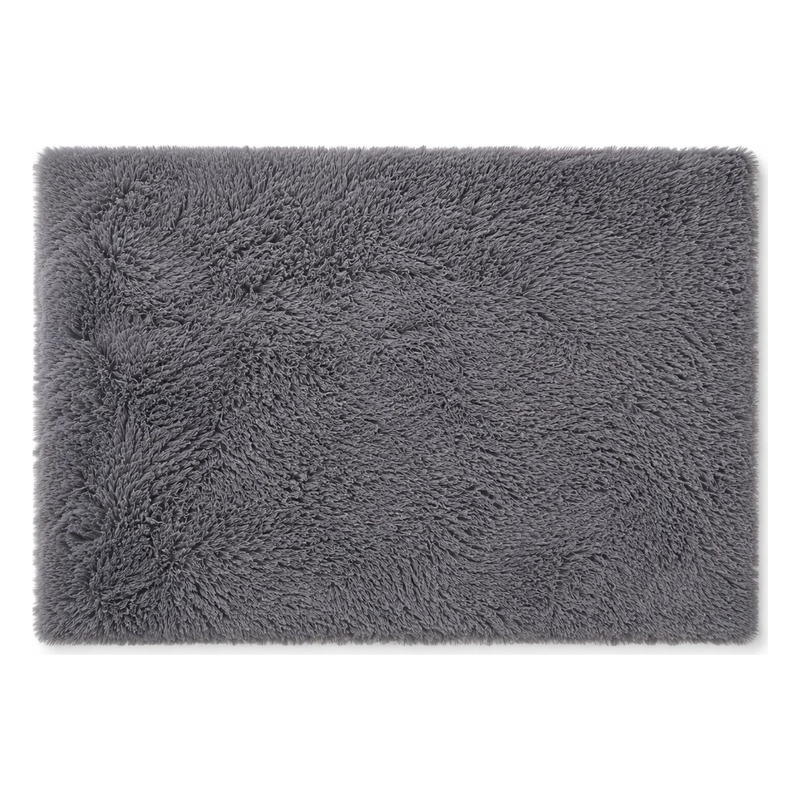 Ophanie 2x3 Small Area Rug Non Slip Plush Entryway Bedroom Rug Grey Soft Fluffy Throw Carpet-zoom-