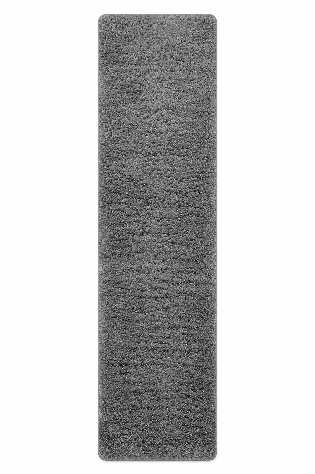 Ophanie Grey Fluffy Runner Rug 2x10, Non Slip Shag Carpet for Hallway Bedroom, Soft Bedside Rug for Kids Nursery, Living Room Dorm Mat-zoom-1