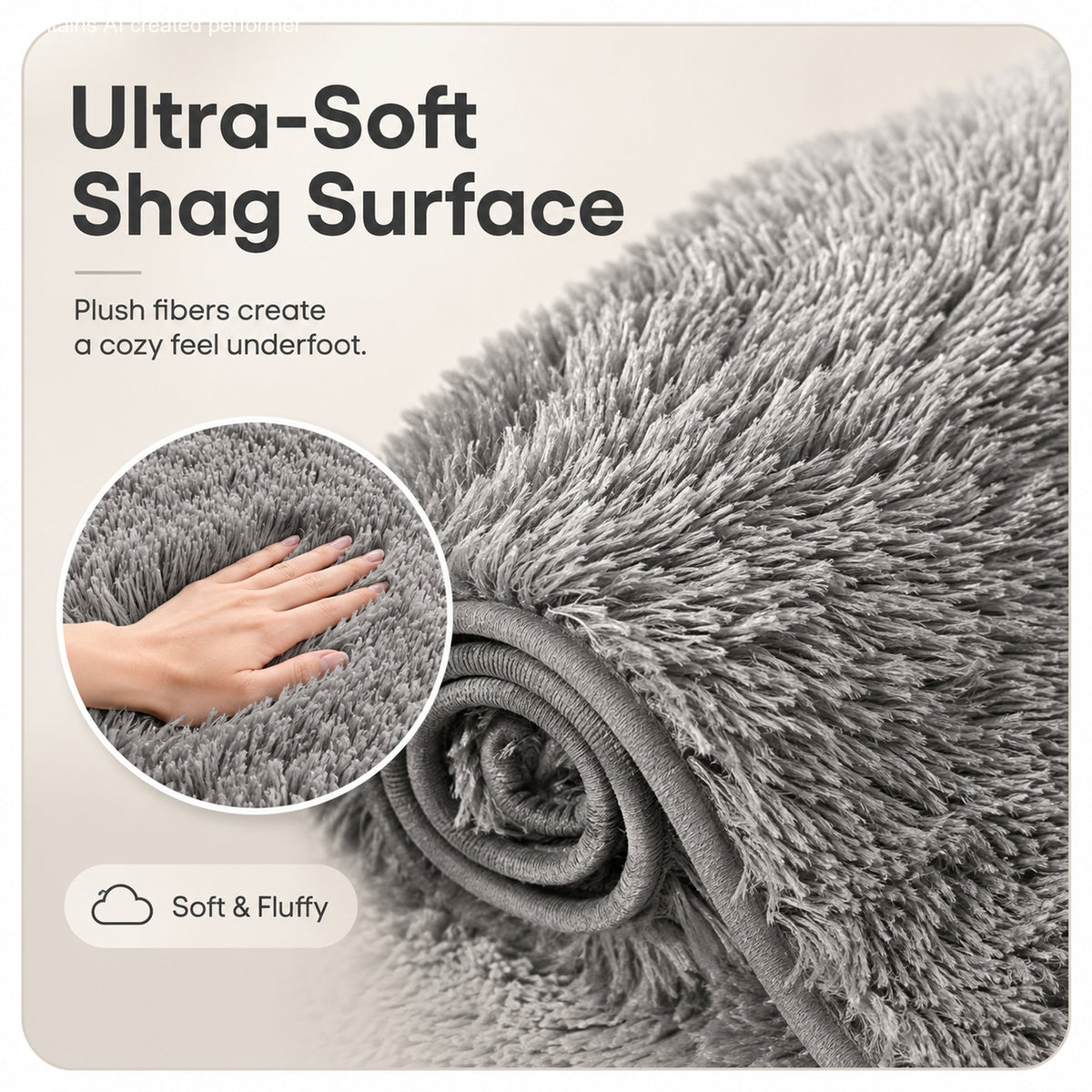 Ophanie Soft Shag Area Rug, Fluffy Non-Slip Carpet for Living Room, Bedroom and Dorm-3