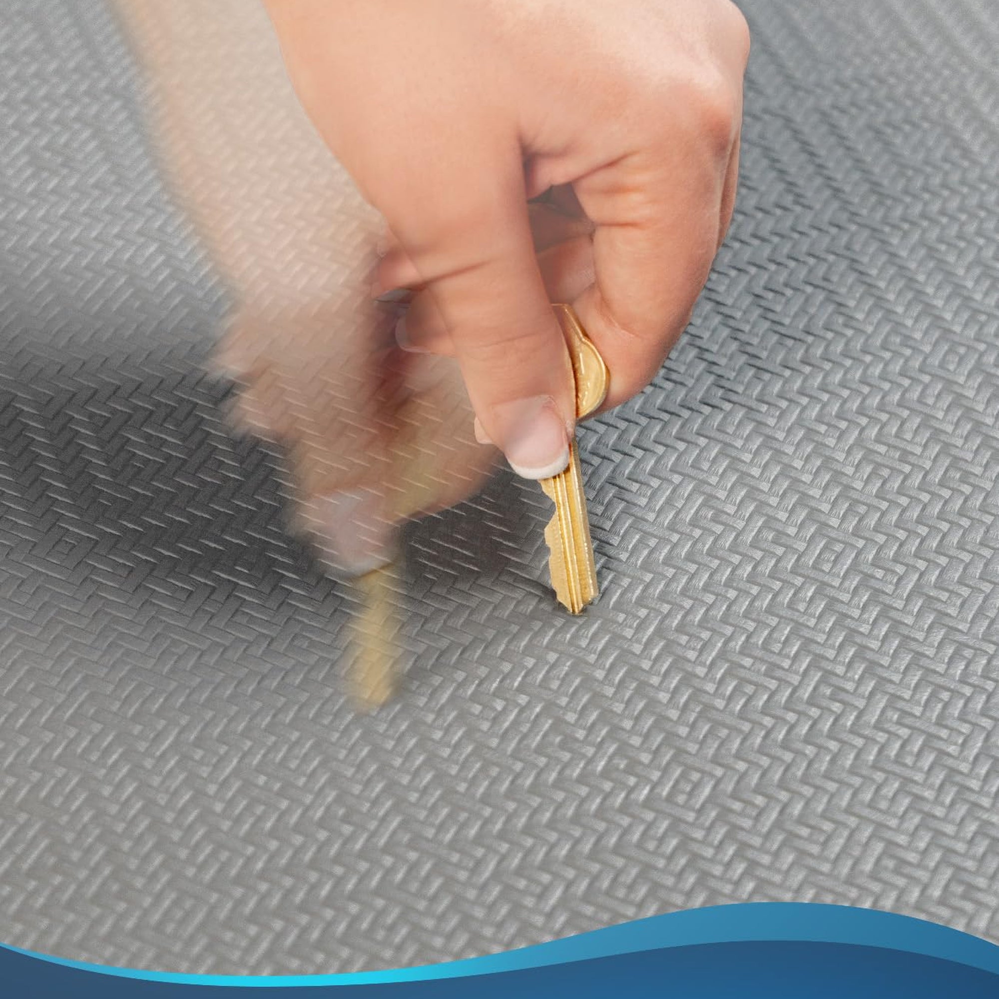 Ophanie Gray Anti Fatigue Kitchen Mat 2 Piece, 20x48 and 20x32 Standing Mat 9/10 Inch Thick, Non Slip Waterproof Ergonomic Rug for Office Sink-zoom-7
