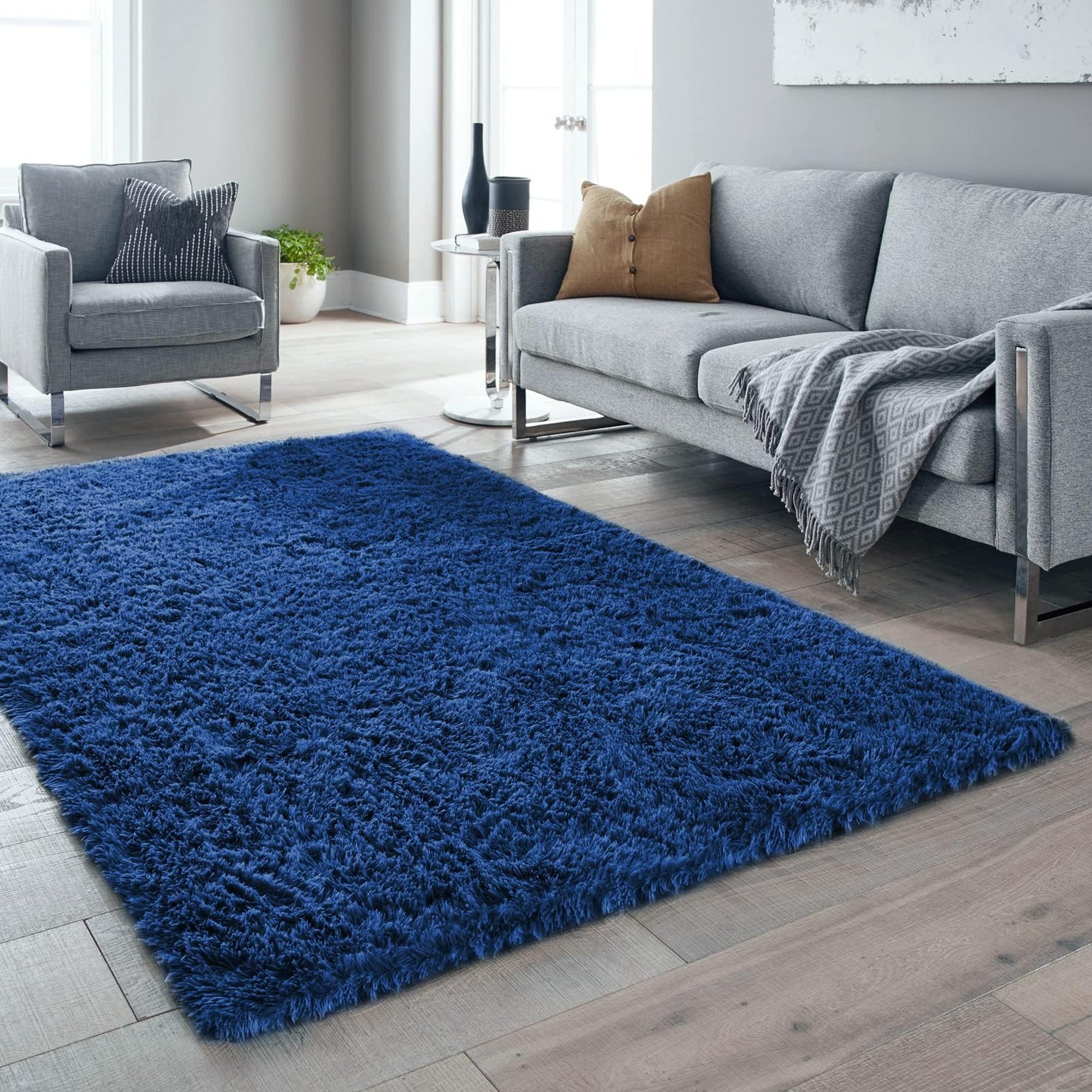 Ophanie 6' x 9' Area Rug - Navy Blue-zoom-2