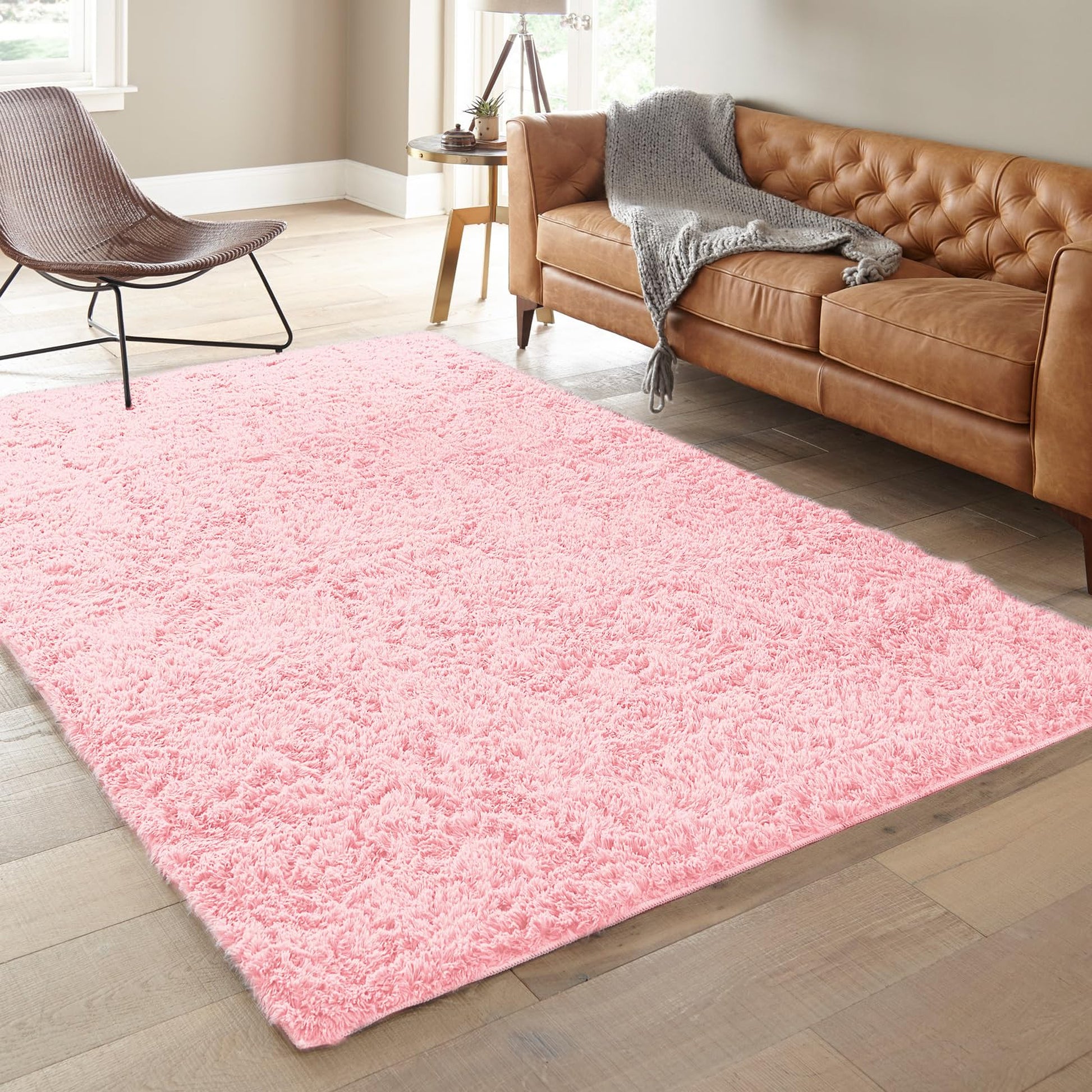 Ophanie 6' x 9' Area Rug - Pale Pink-2