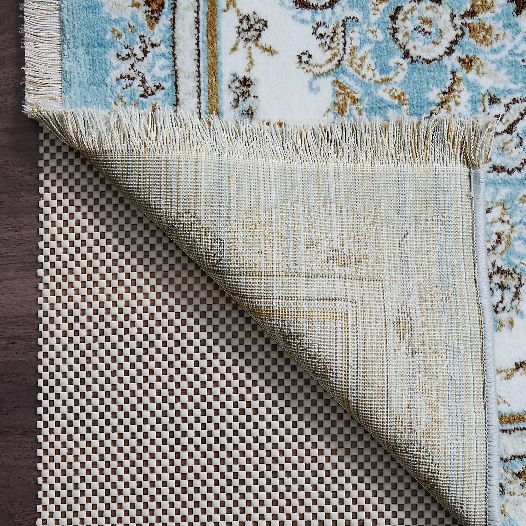 Veken 8x12 Ft Non Slip Thick Rug Pad Durable for Hardwood Floors