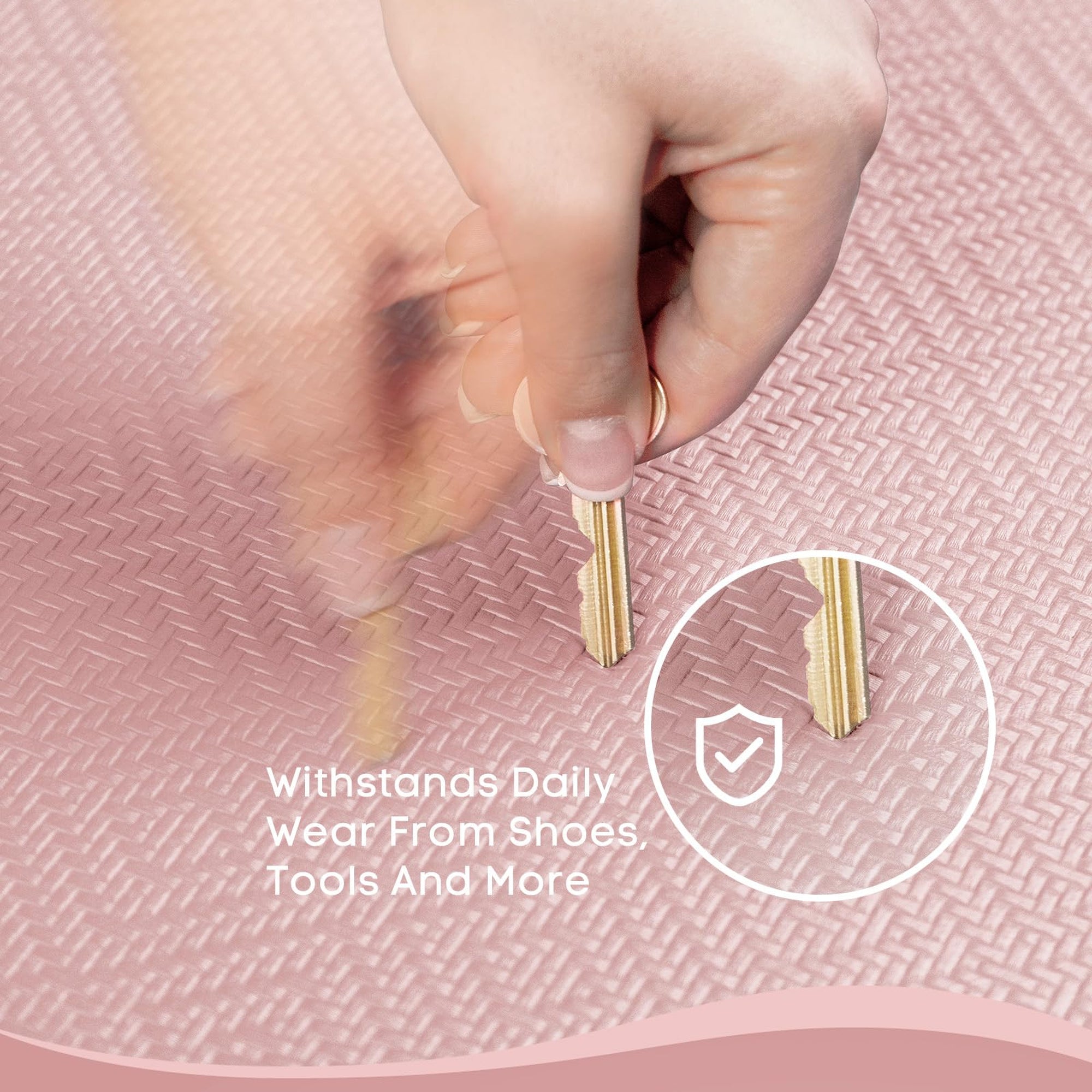 Ophanie Pink Kitchen Mat 20x32, Anti Fatigue Standing Mat 3/4 Inch Thick, Non Slip Waterproof Cushioned Ergonomic Rug for Office Sink-zoom-4