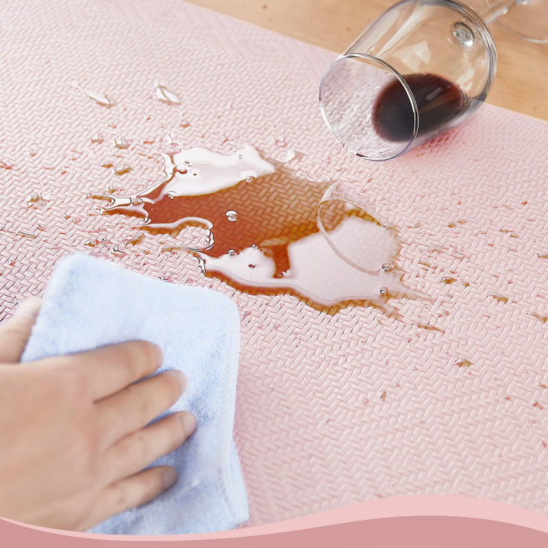 Ophanie Pink Kitchen Mat 20x39, Anti Fatigue Standing Mat 3/4 Inch Thick, Non Slip Waterproof Cushioned Ergonomic Rug for Office Sink-zoom-