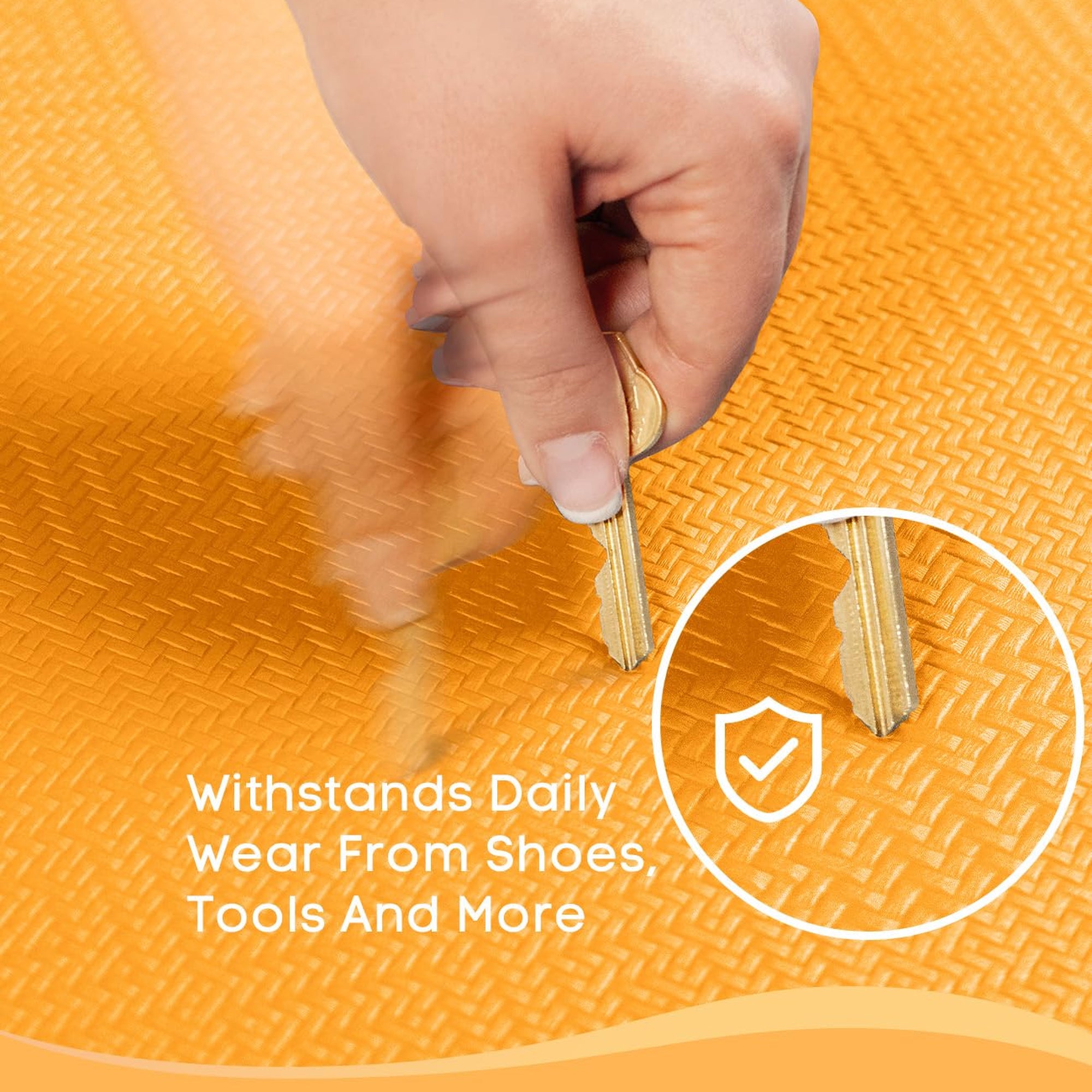 Ophanie Orange Kitchen Mat 20x39, Anti Fatigue Standing Mat 3/4 Inch Thick, Non Slip Waterproof Cushioned Ergonomic Rug for Office Sink-zoom-6