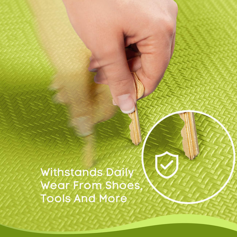 Ophanie Green Kitchen Mat 20x48, Anti Fatigue Standing Mat 3/4 Inch Thick, Non Slip Waterproof Cushioned Ergonomic Rug for Office Sink-zoom-