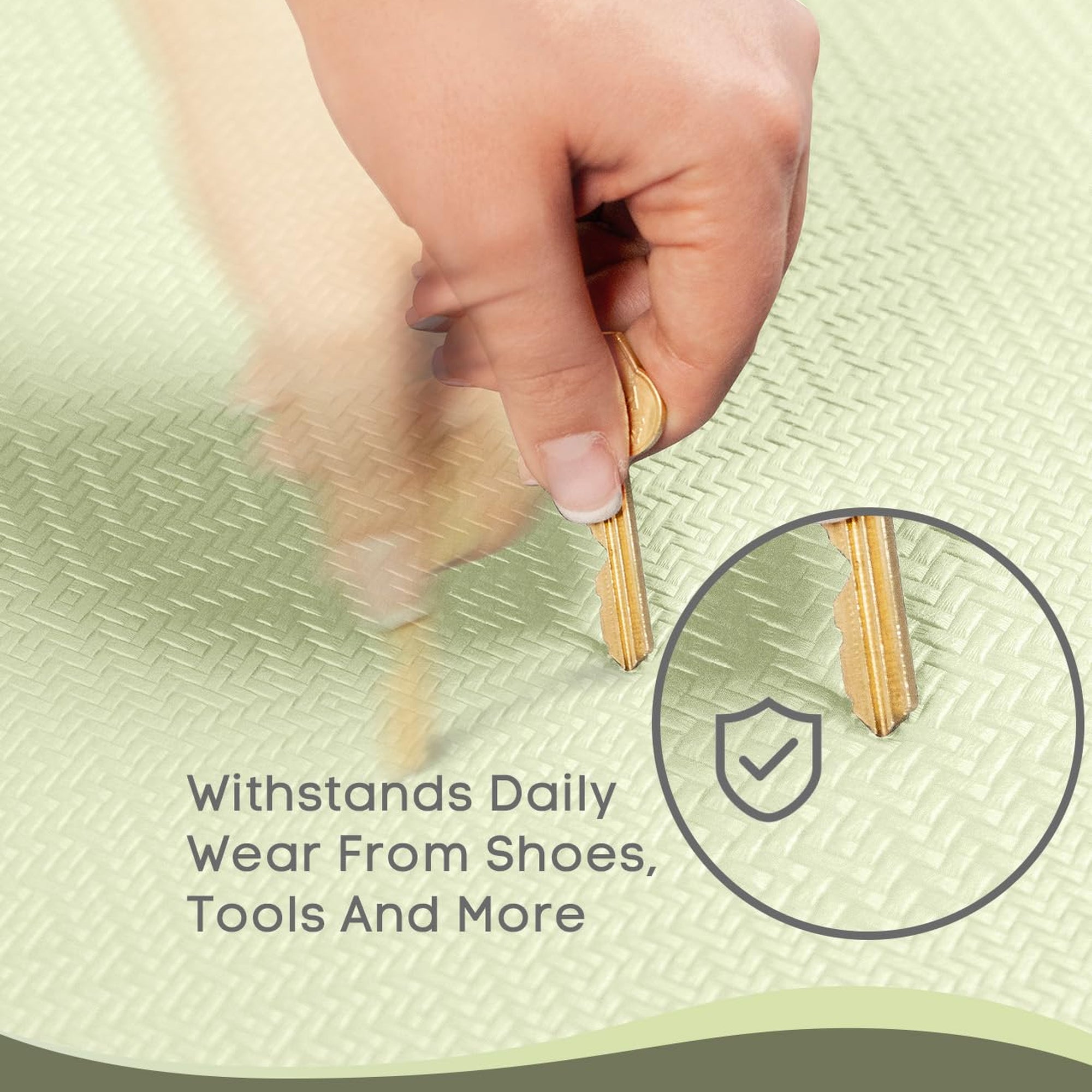 Ophanie Sage Green Kitchen Mat 20x48, Anti Fatigue Standing Mat 3/4 Inch Thick, Non Slip Waterproof Cushioned Ergonomic Rug for Office Sink-zoom-5