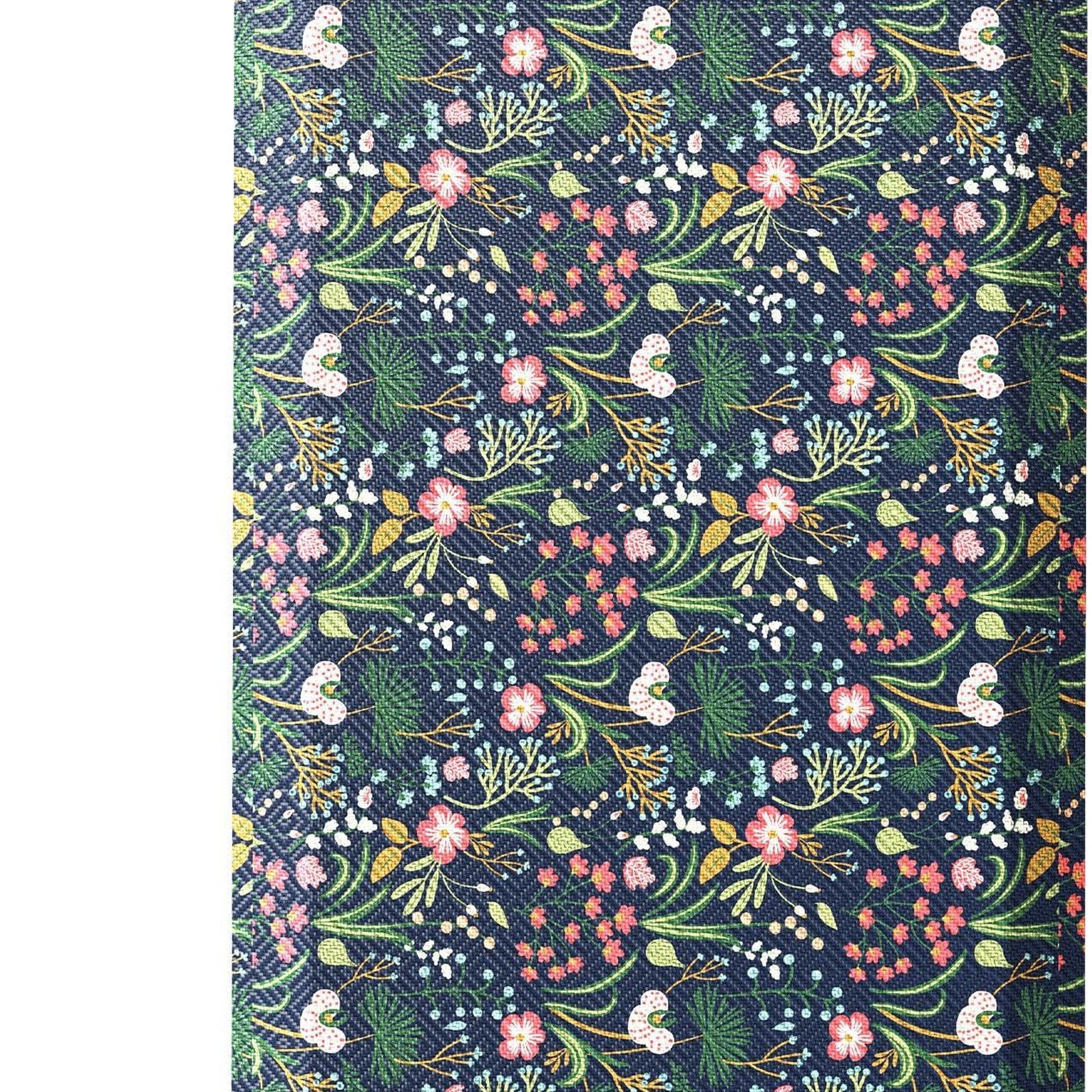 Ophanie Blue Flower Kitchen Mat 20x32, Anti Fatigue Standing Mat 3/4 Inch Thick, Non Slip Waterproof Cushioned Ergonomic Rug for Office Sink-2