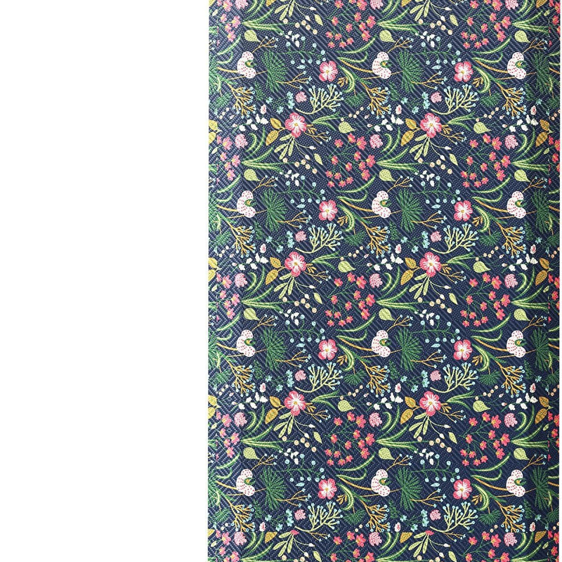 Ophanie Blue Flower Kitchen Mat 20x39, Anti Fatigue Standing Mat 3/4 Inch Thick, Non Slip Waterproof Cushioned Ergonomic Rug for Office Sink-zoom-