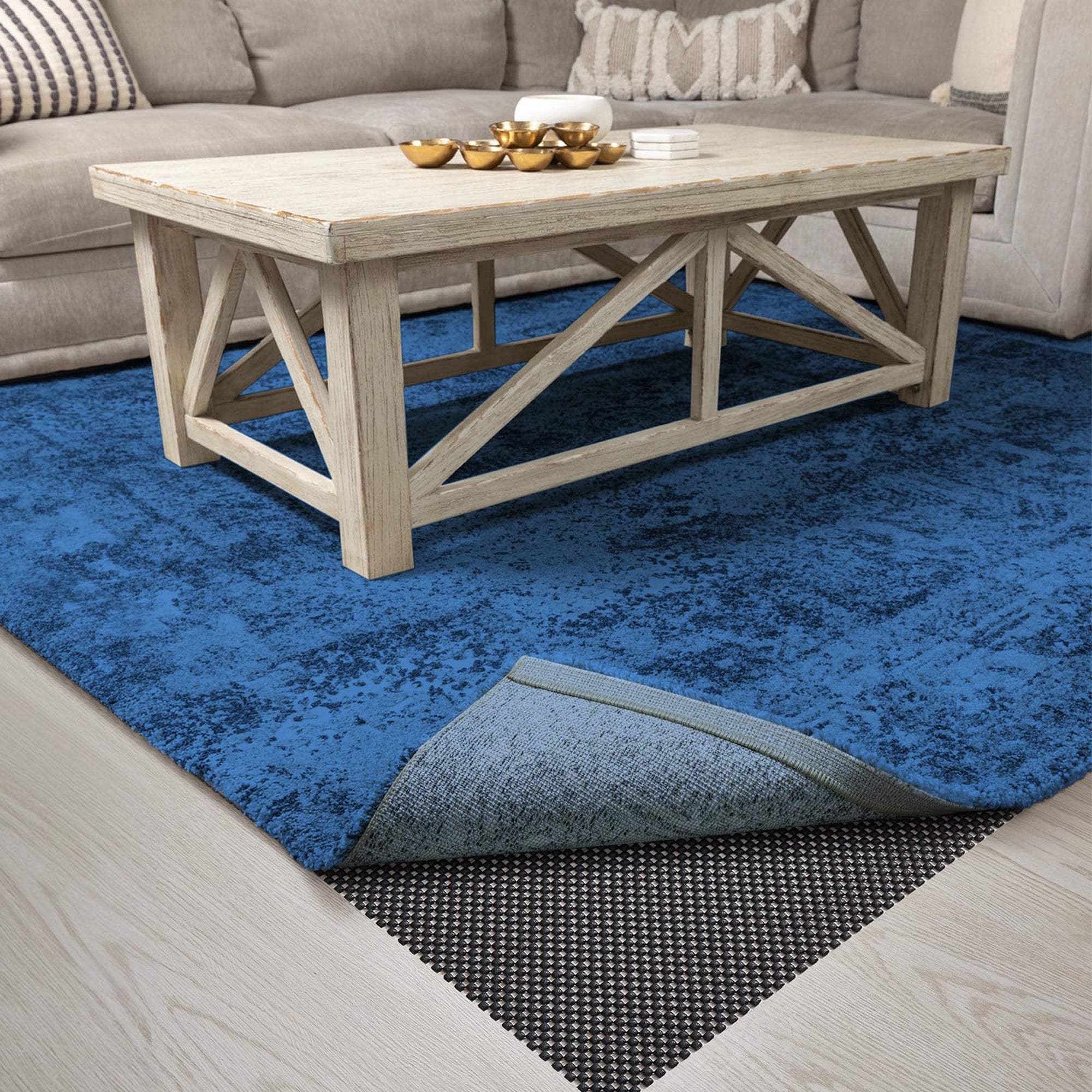Veken Rug Pad Gripper for Hardwood Floors, Thick Non Slip Rug Pads for Area Rugs-zoom-6