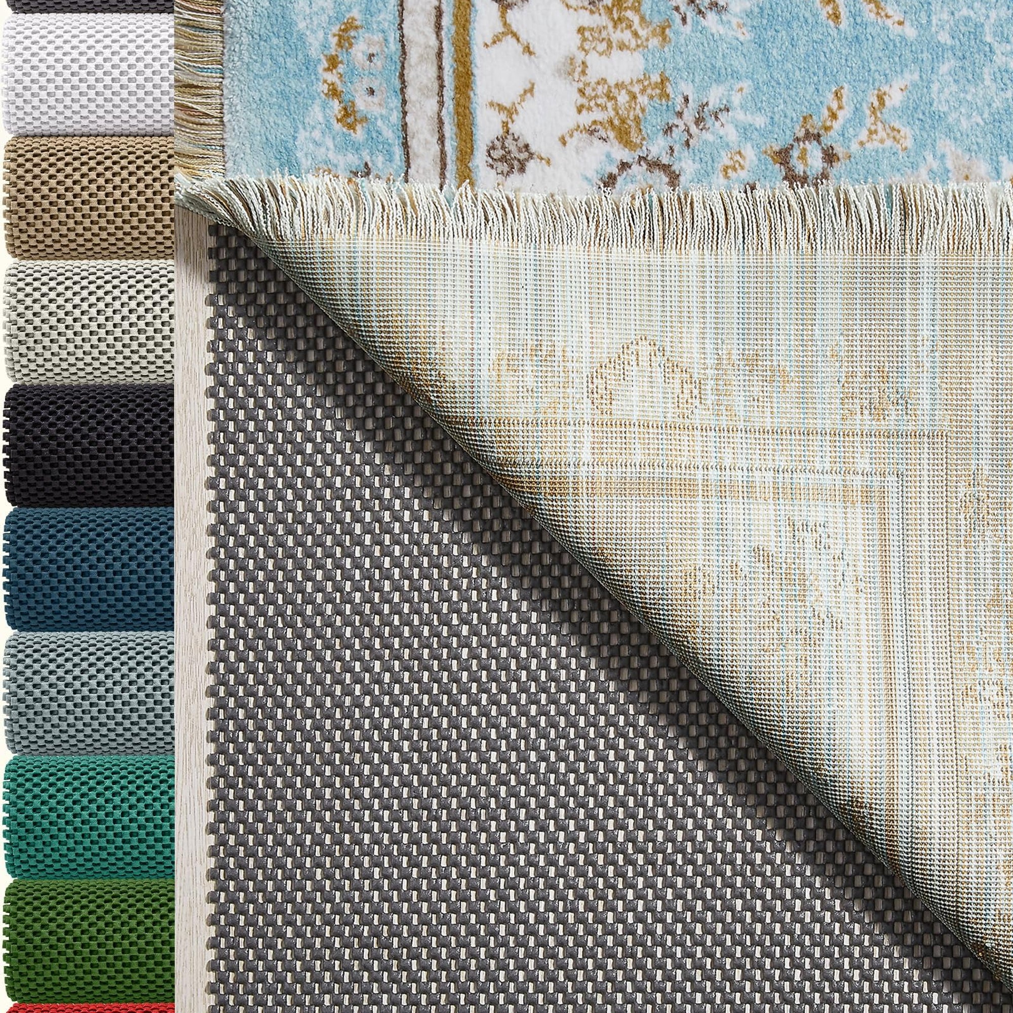 Veken Rug Pad Gripper for Hardwood Floors, Thick Non Slip Rug Pads for Area Rugs-zoom-12