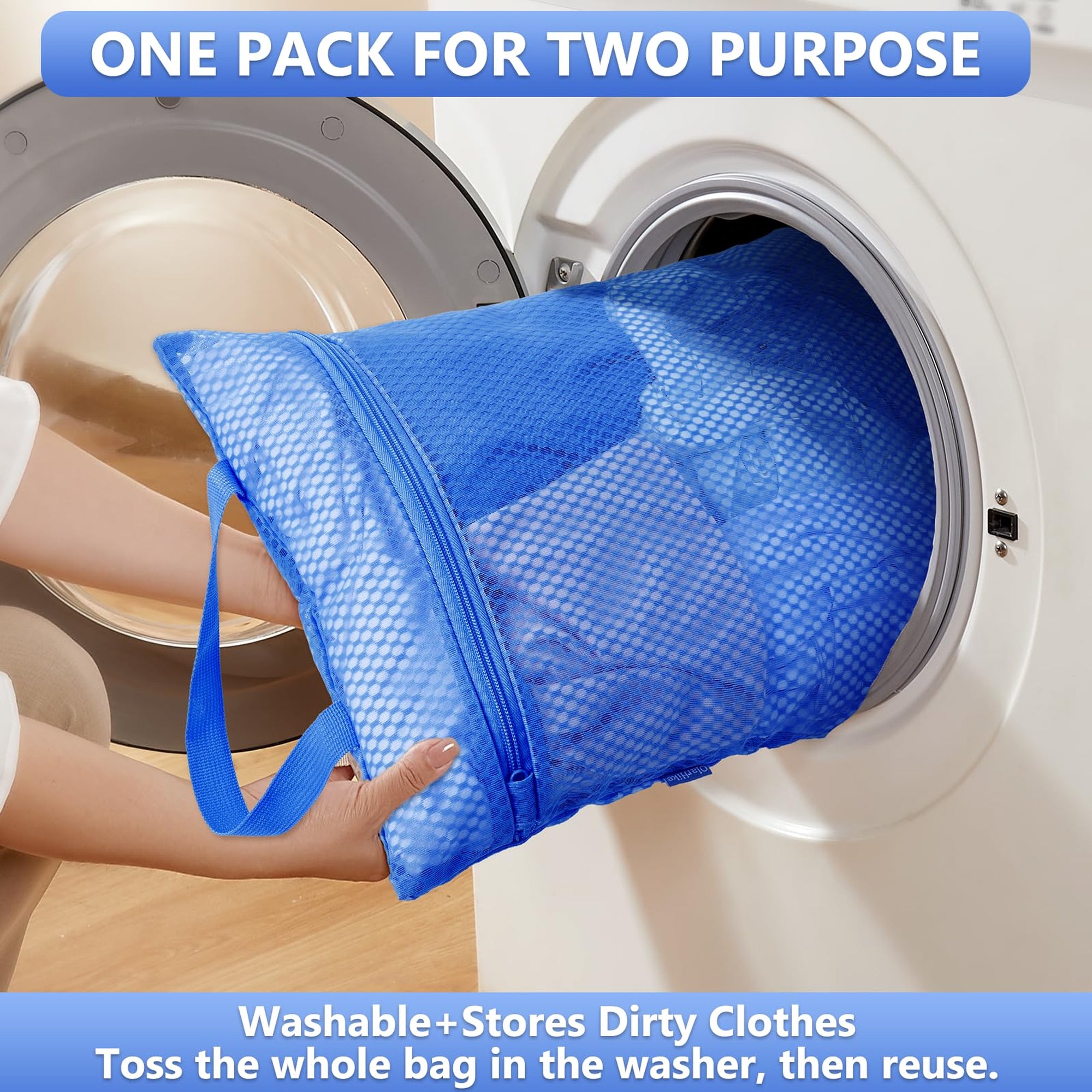 OlarHike Anti-Tearing Suitcase Organizer Packing Cubes 8-Pack-Blue-zoom-4