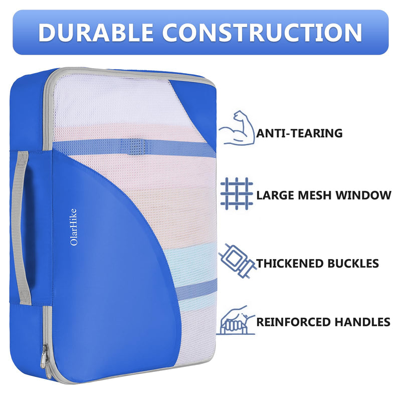OlarHike Anti-Tearing Suitcase Organizer Packing Cubes 8-Pack-Blue-zoom-