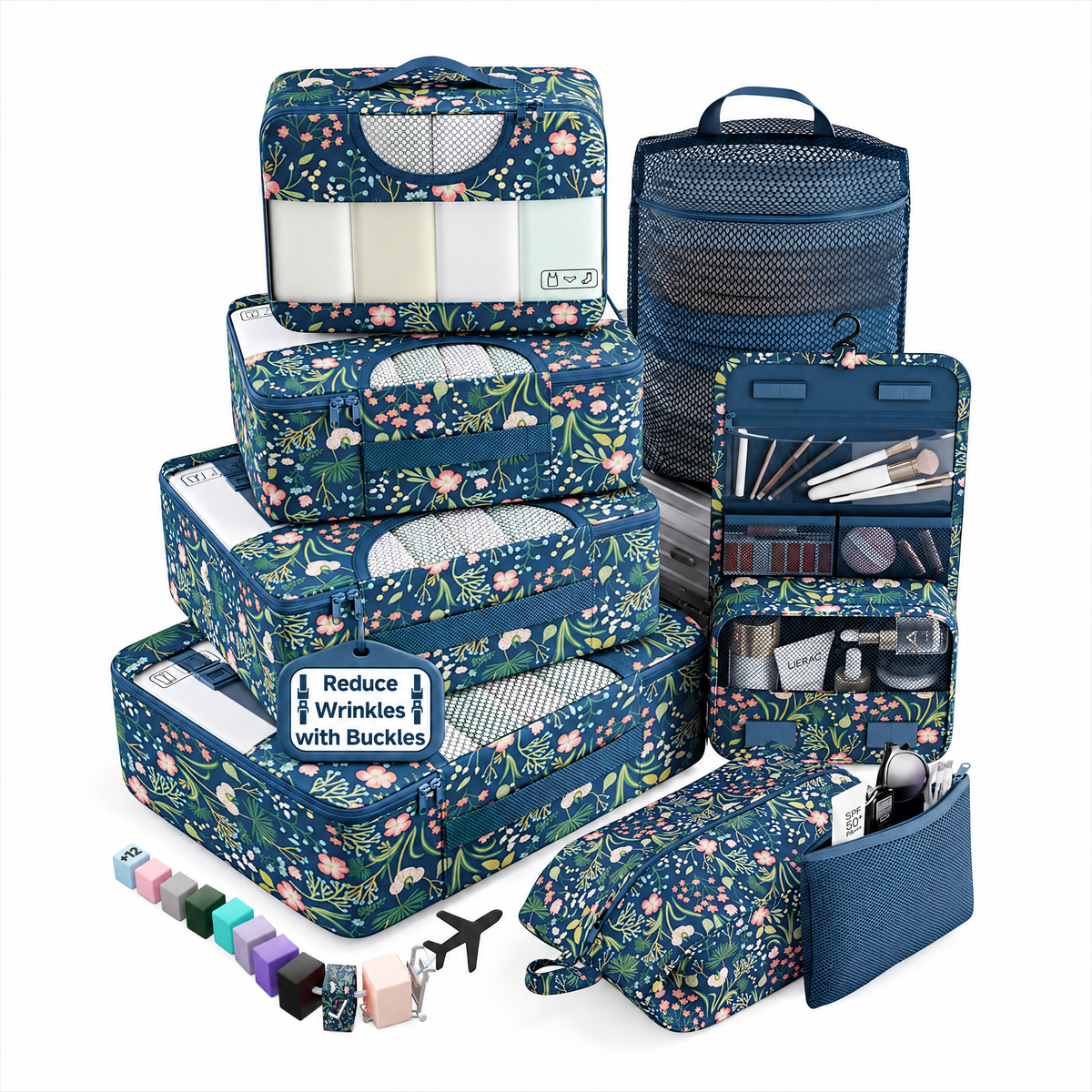 Veken Packing Cubes for Travel - Multi-Size Luggage Organizer (4-11 Pcs Set, Multi-Color)-26