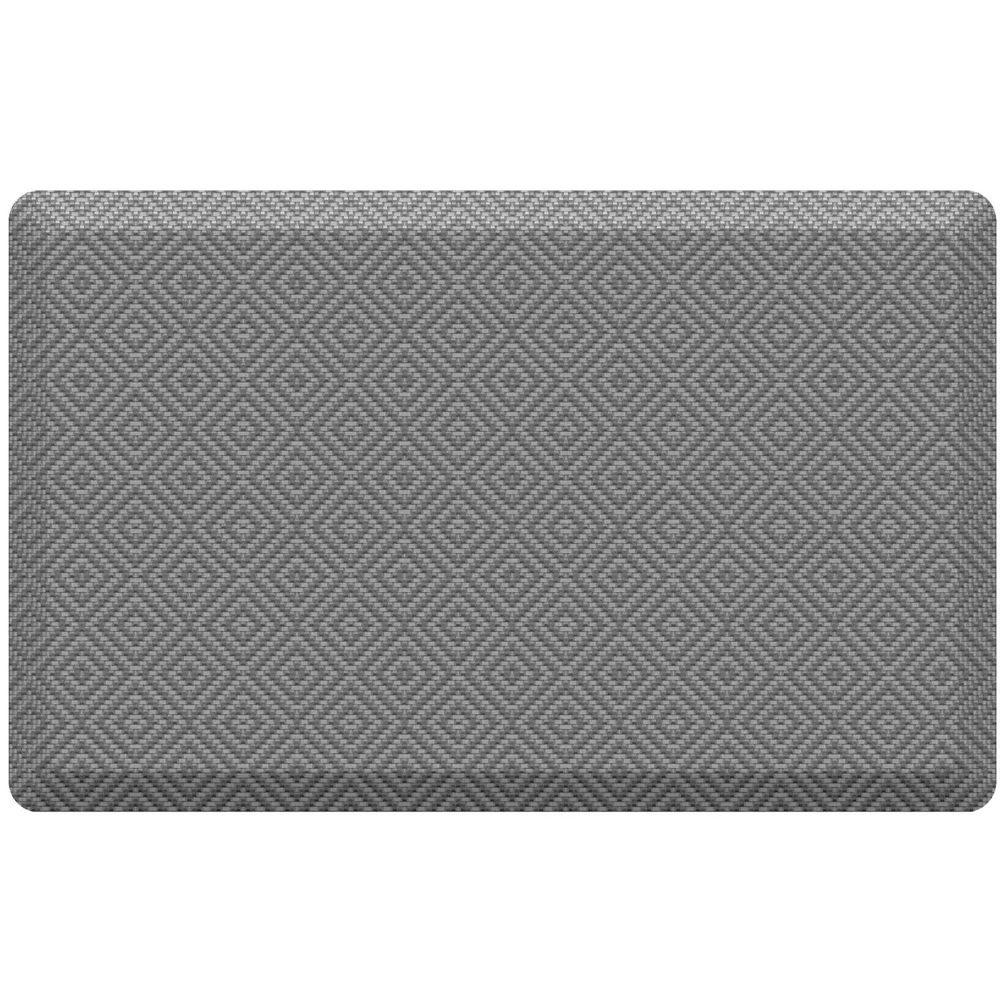 Ophanie 20x32 Kitchen Mat 3/4 Inch Thick Anti Fatigue Cushioned Floor Rug Waterproof Non Slip Standing Mat Grey