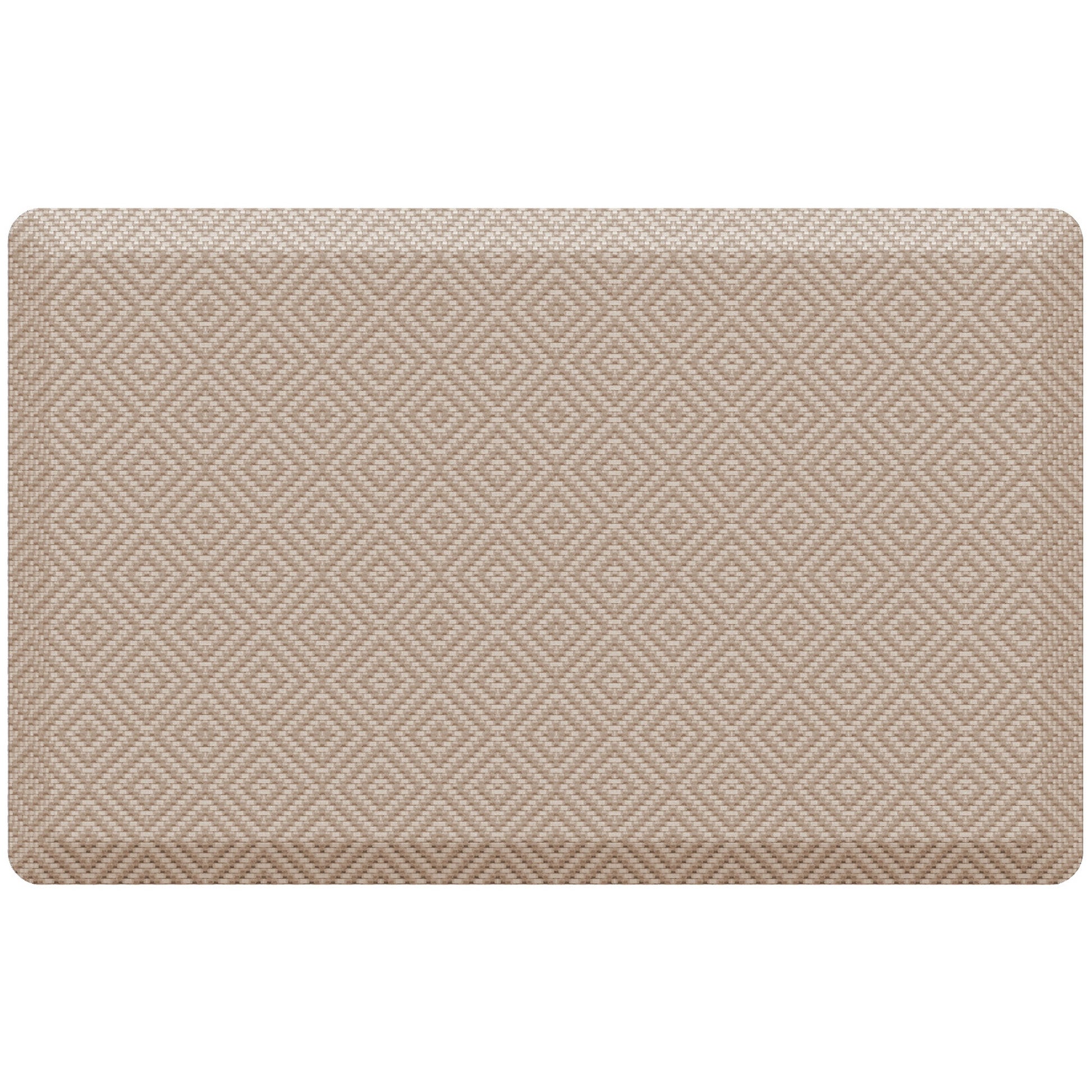 Ophanie 20x32 Kitchen Mat 3/4 Inch Thick Anti Fatigue Cushioned Floor Rug Waterproof Non Slip Standing Mat Beige-1