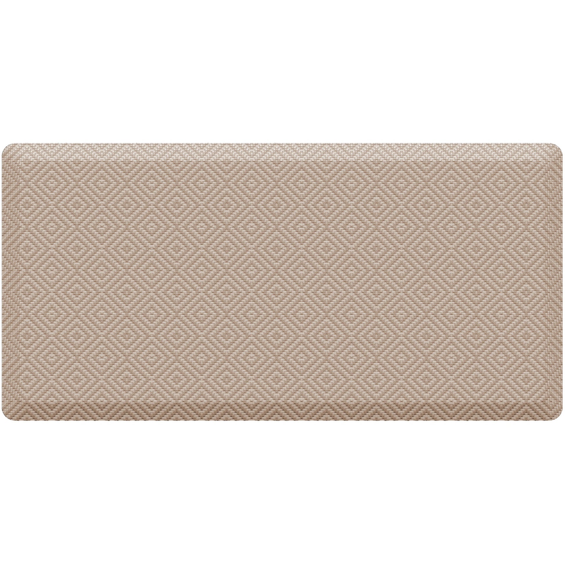 Ophanie 20x39 Kitchen Mat 3/4 Inch Thick Anti Fatigue Cushioned Floor Rug Waterproof Non Slip Standing Mat Beige-1