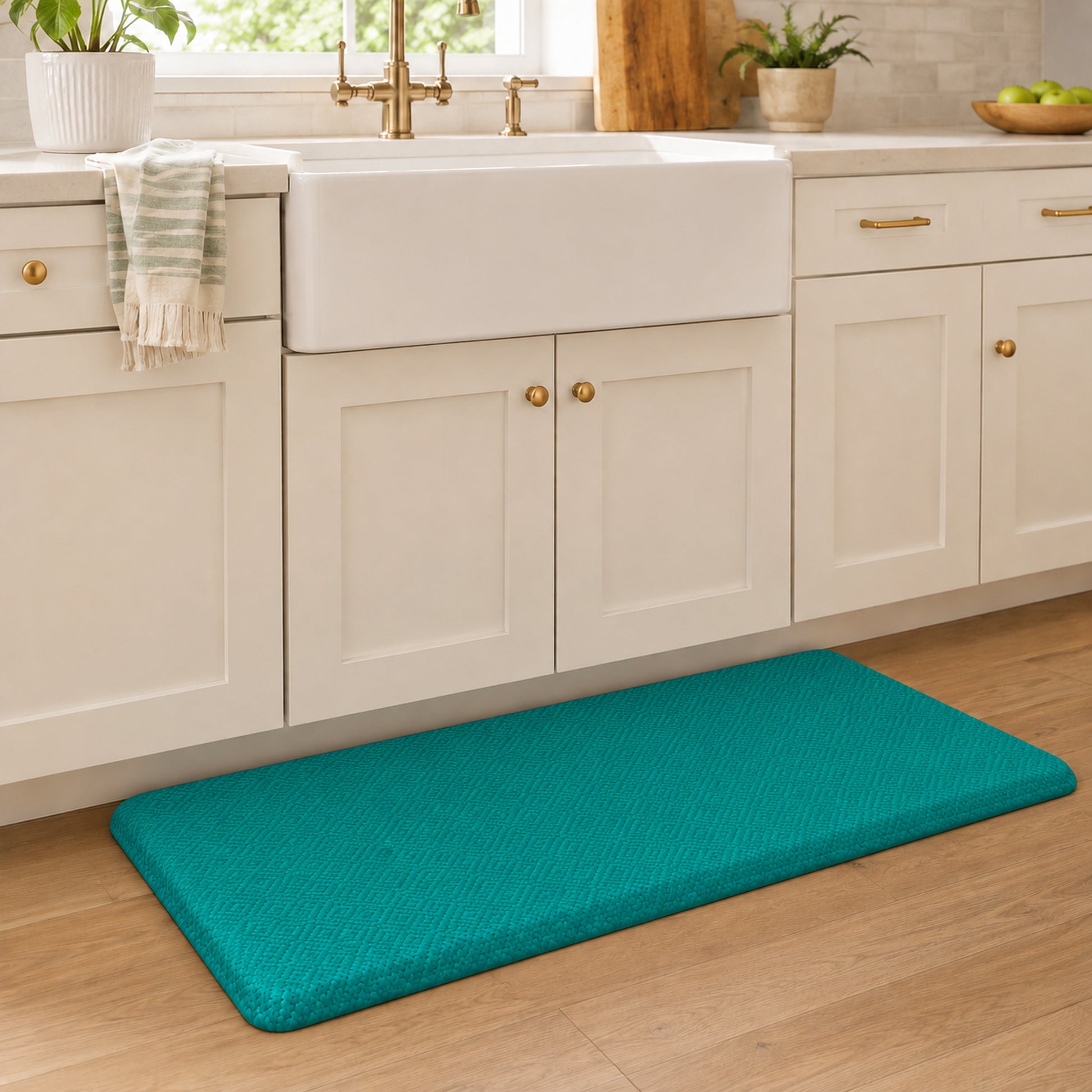Ophanie Kitchen Mats for Floor 3/4" Anti Fatigue Cushioned Mat Waterproof Ergonomic Standing Rug with Non Slip Ridges, 39"/32"x20"-5