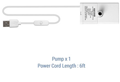 Veken Replacement Pump for 67oz, 95oz and 135oz Pet Fountain Cat Water Fountain Dog Water Fountain Ultra Quiet Long Lifespan Water Pump, USB Cable, LED Lights - aborderproducts
