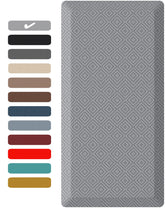 Ophanie Kitchen Mats for Floor, 3/4 inch Thick, 20x70 Anti Fatigue Cushioned Mat, Kitchen Rugs, Waterproof, Comfort Ergonomic Standing Mat for Office, Home, Sink, Grey Non-Slip Ridged Bottom