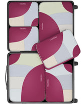 OlarHike 6 Piece Set Travel Packing Cubes | Burgundy - aborderproducts