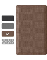 Ophanie | Anti Fatigue Cushioned Mat | 32"L x 20"W x 0.9"H | Brown - aborderproducts