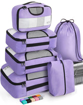 Veken Packing Cubes | 6 Set | Purple - aborderproducts