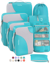 OlarHike | Packing Cubes | 8 Sets | Turquoise - aborderproducts