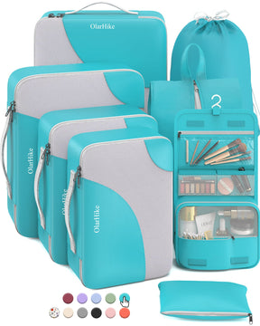 OlarHike | Packing Cubes | 8 Sets | Turquoise