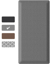 Ophanie | Anti Fatigue Cushioned Mat | 39"L x 20"W x 0.9"H | Grey - aborderproducts