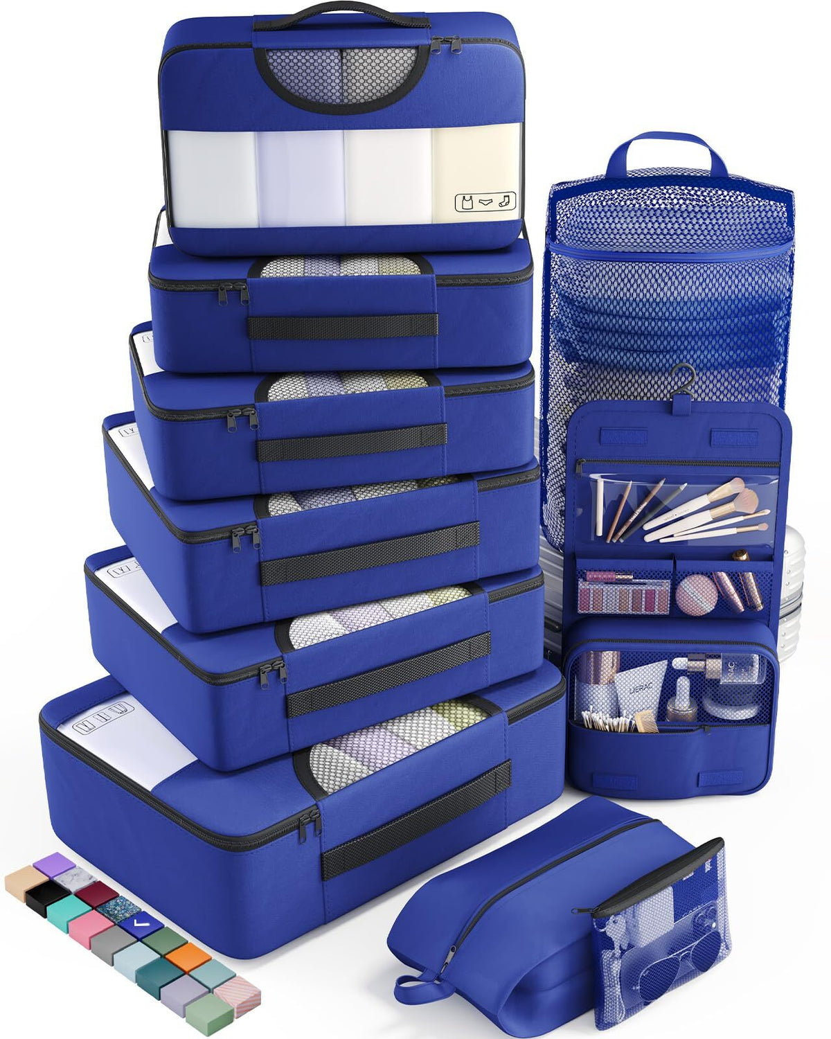 Veken 10 Set Packing Cube Klein Blue