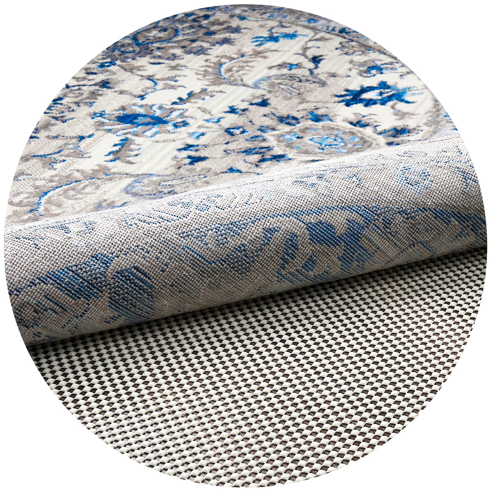 Veken Non-Slip Round Rug Pad Gripper | 8 Feet Round - aborderproducts
