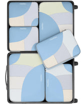 OlarHike 6 Piece Set Travel Packing Cubes | Baby Blue - aborderproducts