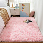 Ophanie Fluffy Shaggy Soft Area Rug | Pink 4x6 - aborderproducts