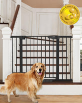 CUMBOR | SAFETY GATE | 29.7-46"W x 30.5"H | Black - aborderproducts