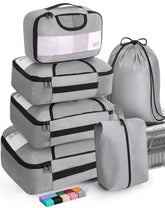 Veken Packing Cubes | 6 Set | Gray - aborderproducts
