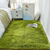 Ophanie Fluffy Shaggy Soft Area Rug | Green 3x5 - aborderproducts