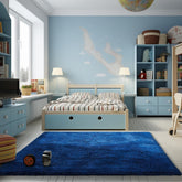 Ophanie Fluffy Shaggy Soft Area Rug | Blue 4x6 - aborderproducts